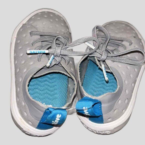 🌟 7 Toddler NATIVE Grey Unisex Monaco Low Slip-Ons 🌟 - Picture 3 of 3